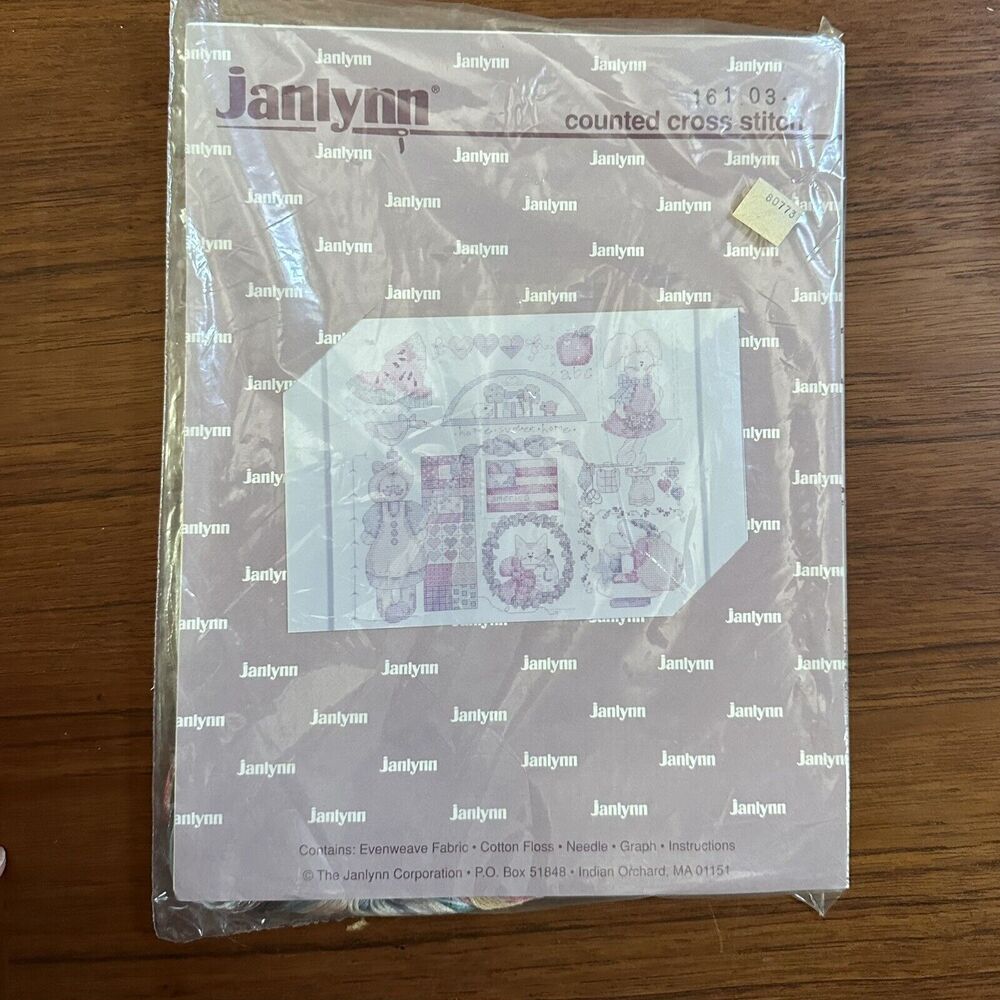 Janlynn Counted Cross Stitch Embroidery Kit New Sealed